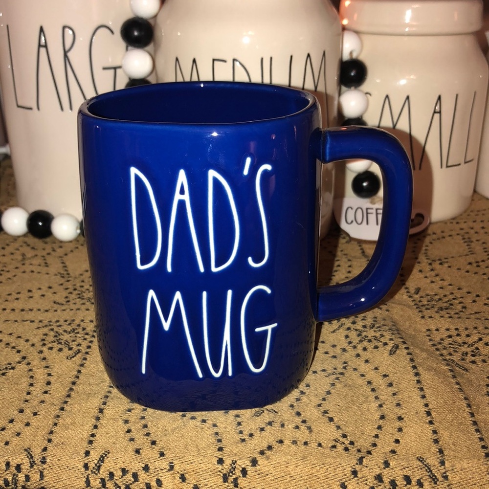 Rae Dunn DAD’S MUG Mug Deep Blue